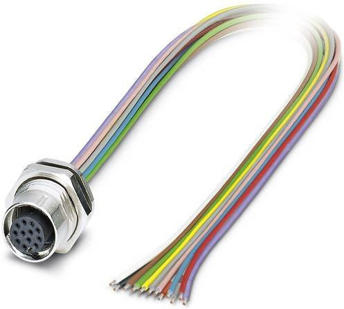 Phoenix Contact 1419713 Sensor-Aktor-Einbausteckverbinder M12 Buchse mit 12 Polen und 0,50 m Kabel in Multicolor - Bild 1