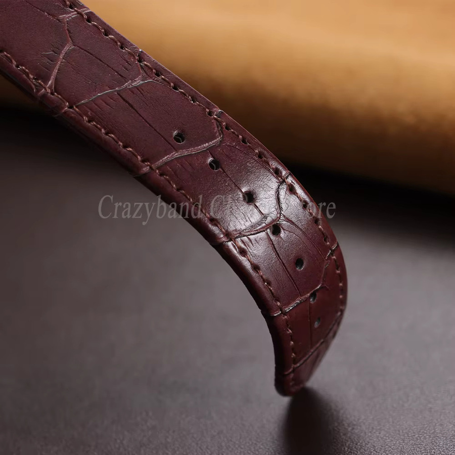 crazyband Uhrenarmband Leder, schwarzbraun, Unisex - Bild 4