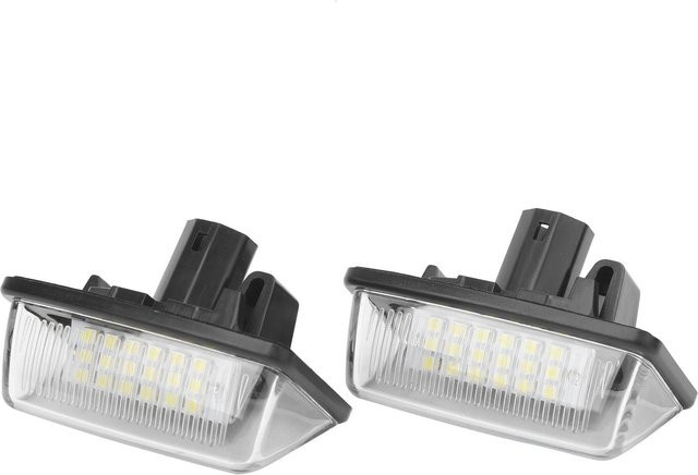 Koogeelife 2er Set LED Kennzeichenleuchten 6500K in Weiß und Transparent passend für Corolla, Crown und Starlet - Bild 1