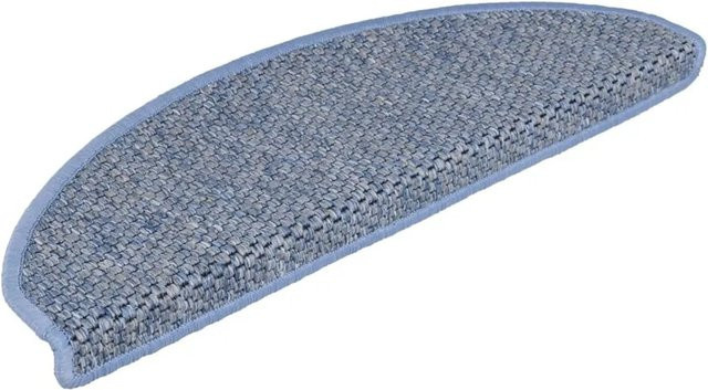 vidaXL Treppenmatten Selbstklebend in Sisal-Optik, 15 Stück, Blau, B/T/H: 65 x 21 x 4 cm - Bild 1