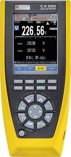 Chauvin Arnoux C.A 5293 Digitales Hand-Multimeter mit Datenlogger und Grafik-Display, CAT III 1000 V / CAT IV 600 V, Schwarz-Gelb - Bild 1