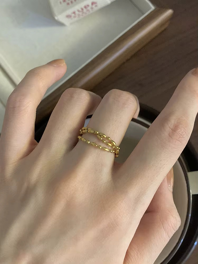Myfresty Ring, Edelstahl, Gold, Perle, Damen - Bild 4