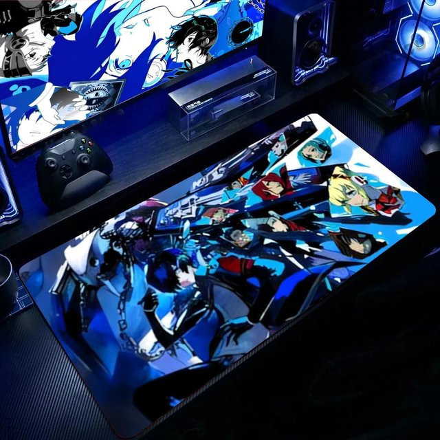 Persona LockEdge Gaming-Mauspad Schwarz als große Tischunterlage für Computer und Tastatur - Bild 1