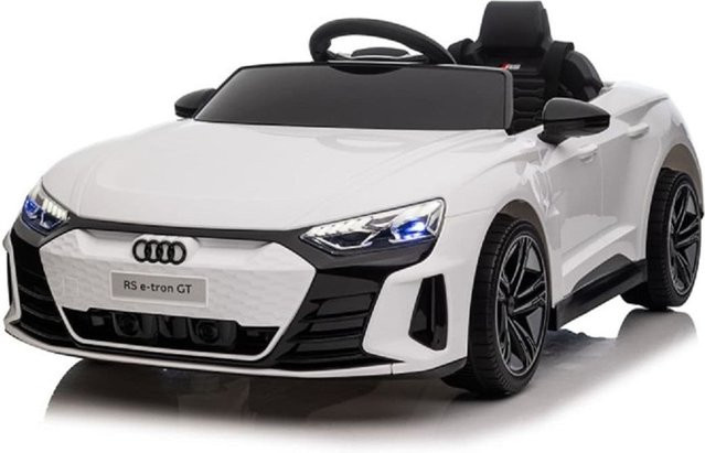 Moni Audi RS E-Tron GT Elektroauto mit Fernbedienung, EVA-Räder, weiß - Bild 1