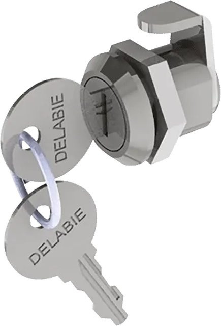 Delabie Ersatzschloss für Hygiene-Accessoires in Silber - Bild 1