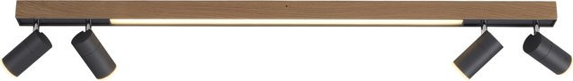 Paul Neuhaus Pure Lines Spot 6121 LED-Deckenstrahler in Oak/Graphite, dimmbar und verstellbar - Bild 2