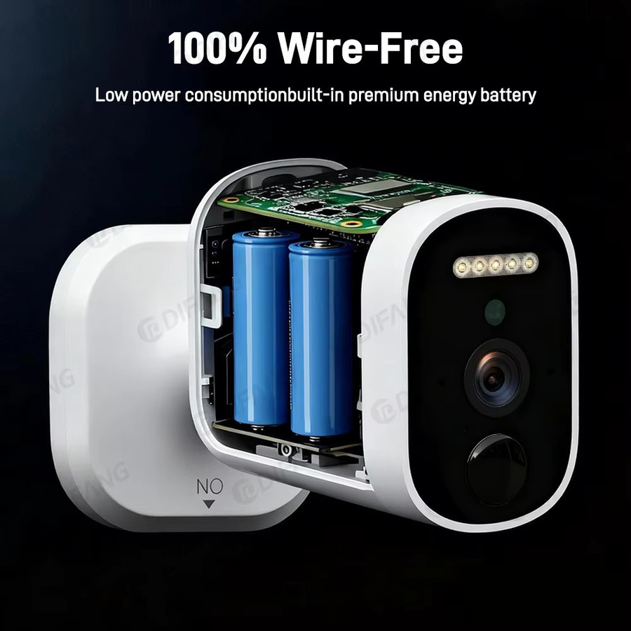 Yoosee DiFang Mini 4G LTE Sicherheitskamera für Außenbereich, kabellos und batteriebetrieben mit 5000mAh, Farbe: Weiß - Bild 3