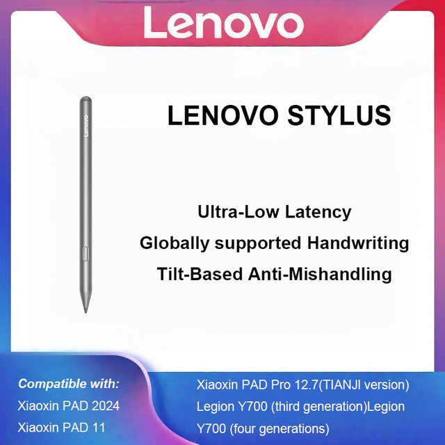 Lenovo Stylus 2025 Lenovo Pencil mit extrem geringer Latenz, Smart Tilt und Anti-Touch-Design für Notizen und Zeichnungen - Bild 1