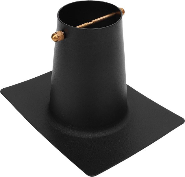 Shoemst Rinnenadapter Regenkette aus pulverbeschichtetem Aluminium in Schwarz - Bild 1