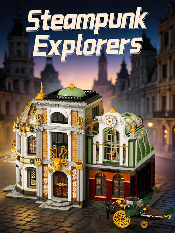 AMAZINGBLOKS Steampunk-Explorer Baukasten, 3124 Teile, ab 14 Jahre - Bild 5
