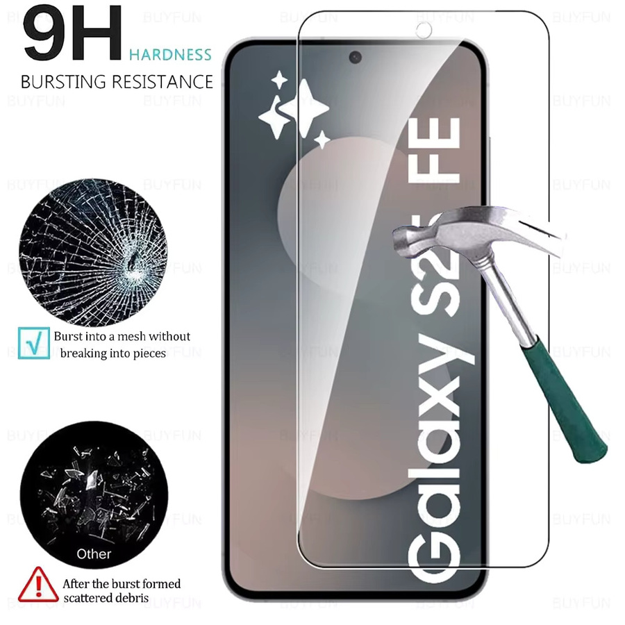2 Stück Displayschutzfolie aus gehärtetem Glas für Samsung Galaxy S25 FE 5G, transparent - Bild 5
