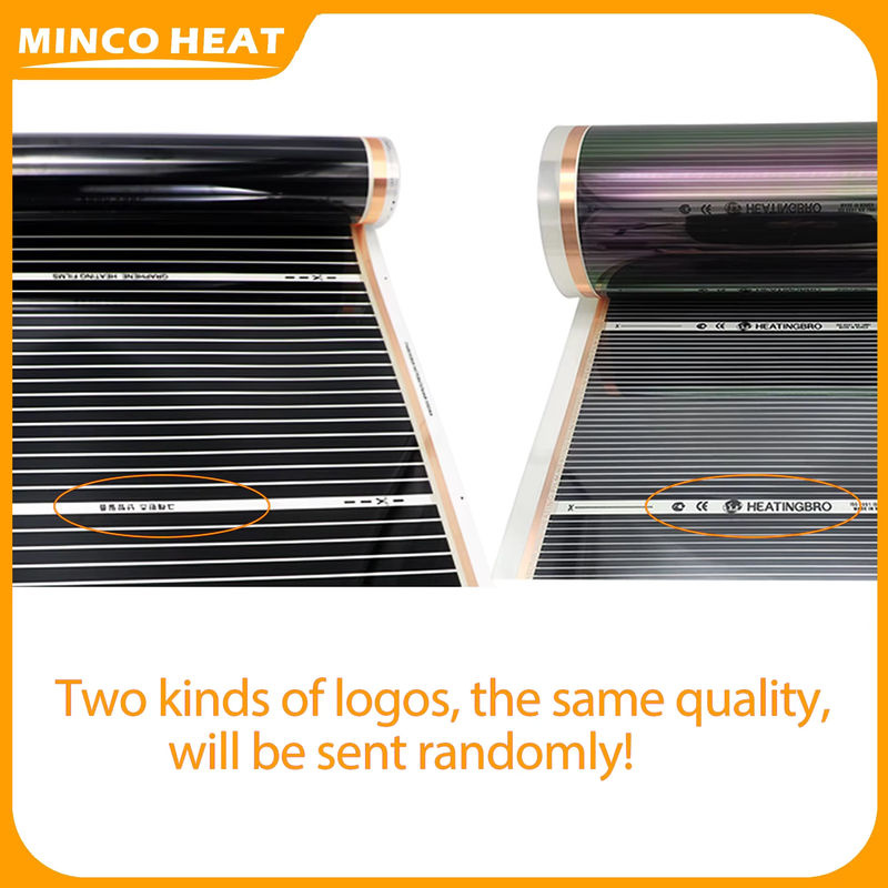 Minco Heat Ferninfrarot-Fußbodenheizungsfolie elektrische Matte in Schwarz, Breite: 50 cm - Bild 5