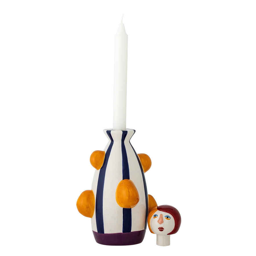 Bloomingville Kerzenhalter Conneli aus Keramik in Multicolor, Höhe: 23,5 cm - Bild 1