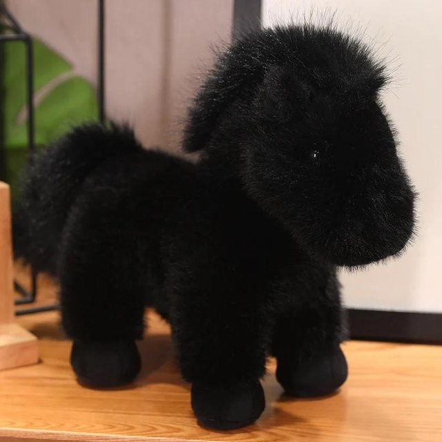 Kidsly Pony Plüschtier, schwarz, 23cm - Bild 1