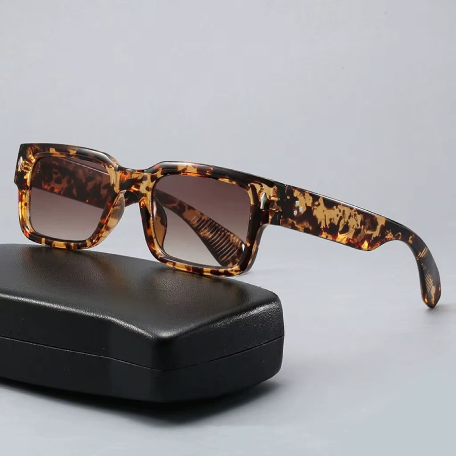DIXSG Sonnenbrille square, Herren, Vollrand, braun, Kunststoff - Bild 2