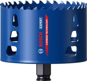 Bosch EXPERT Tough Material Lochsäge mit Carbide-Spitzen für Dreh- und Schlagbohrer, Durchmesser: 105 mm, Tiefe: 60 mm - Bild 1