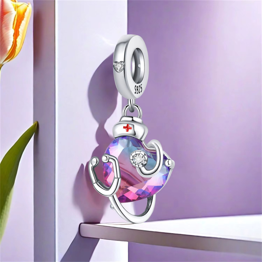 Anhänger Herz, 925 Silber, Perle, Damen - Bild 2