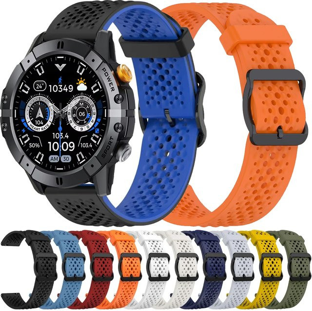 CUBOT Uhrenarmband Silikon, 22 mm, Zweifarbig, Unisex - Bild 1