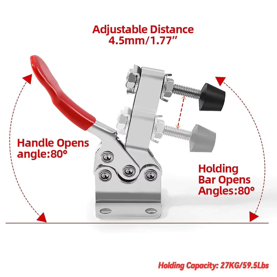 Kraft Zimmerei Push-Pull Schraubstöcke Toggle Clamp Spanner Set für Holzhandwerkzeuge - Bild 2