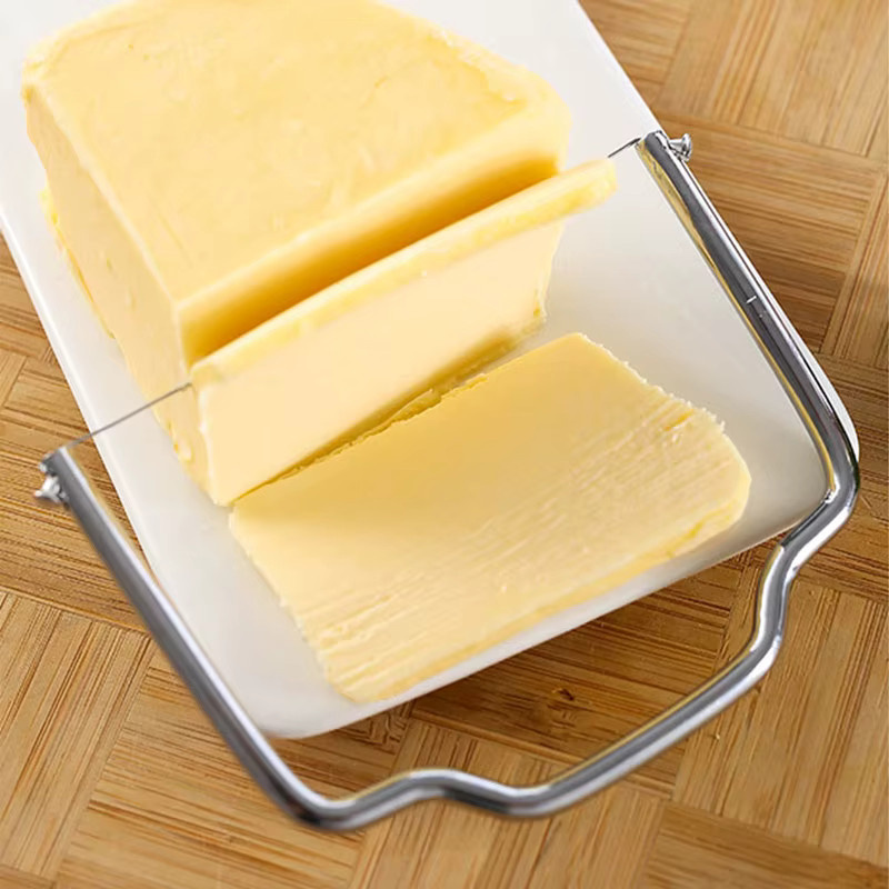Edles Buttermesser und Käseschneider Set aus Edelstahl in Silber für Foie Gras und Käse - Bild 2