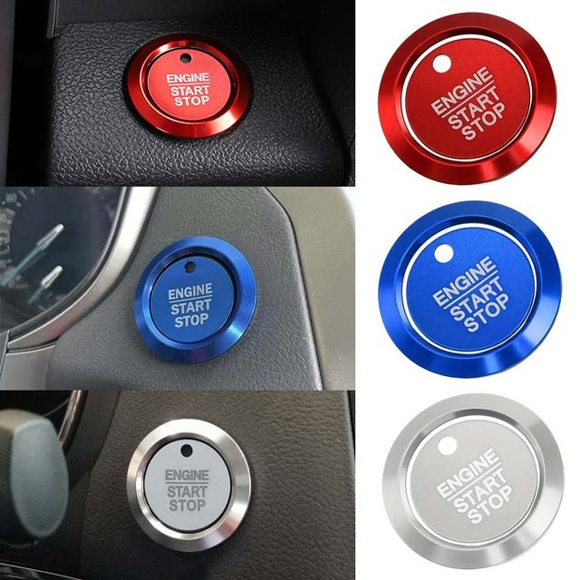 Start-Stopp-Knopf Abdeckung und Zündschlüssel-Druckknopfring für Ford F150, Kuga, Focus MK4 und Fiesta ST - Bild 1