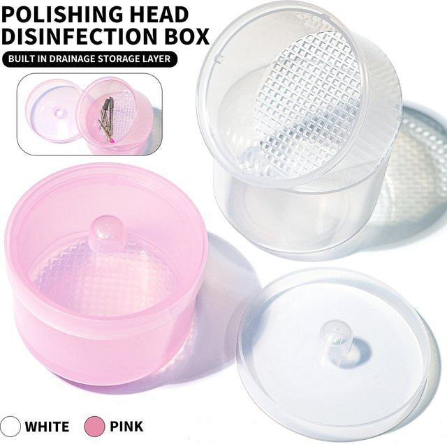 MOSKANY Nagelpinsel Reinigungsbox, Rosa - Bild 1