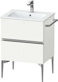 Duravit Waschtischunterschrank Sivida wandhängend in Weiß, B/T/H: 61 x 47,7 x 59,1 cm, mit 2 Schubladen - Bild 1