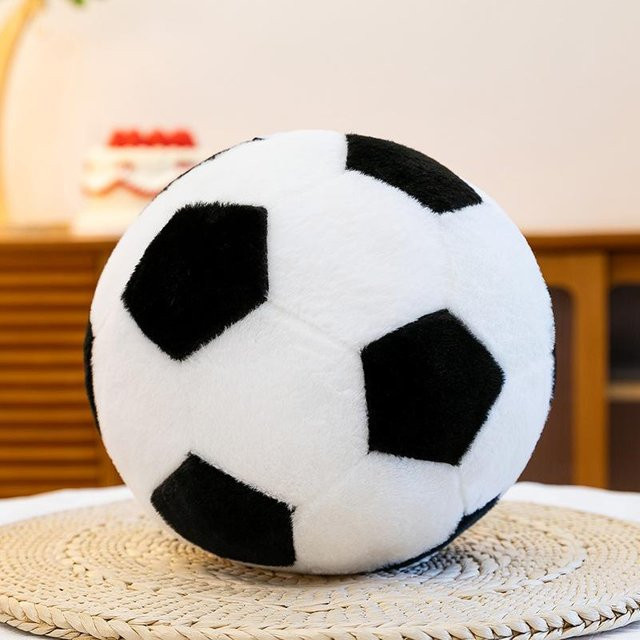 Yiran Health & Beauty Fußball Sportball Wurfkissen, Plüschtier, 12cm, ab 14 Jahren - Bild 1