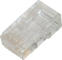 DIGITUS CAT.6 Modularstecker für Rundkabel, ungeschirmt, Ethernet/LAN, transparent - Bild 1