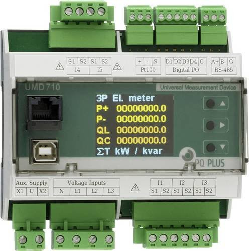 PQ Plus UMD 710A Digitales Hutschienenmessgerät in Grau - Bild 1