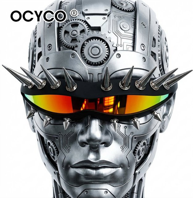 OCYCO Sonnenbrille, Nieten, Vollrand, Kunststoff, Unisex, black - Bild 1