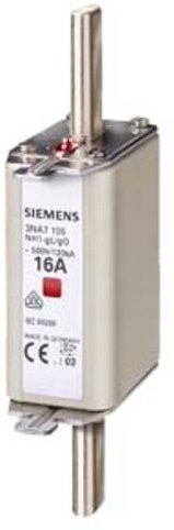 Siemens Sicherungseinsatz 3NA7107, Größe 1, 20A, 500V, Silber, 3 Stück - Bild 1