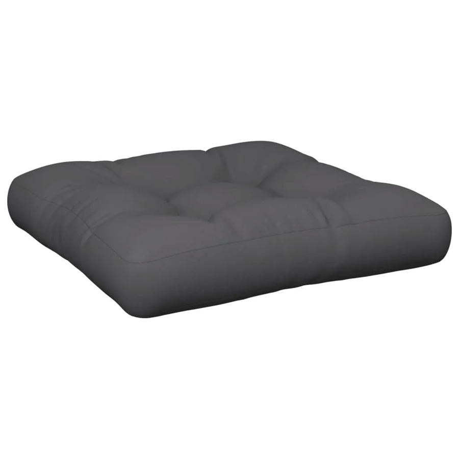 vidaXL Palettenkissen Anthrazit aus Polyester, wasserabweisend und UV-beständig, B/T/H: 61,5 x 61,5 x 10 cm - Bild 2