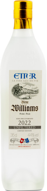 Etter Williams Birne unfiltered Fruchtbrand 0,35 l - Bild 1