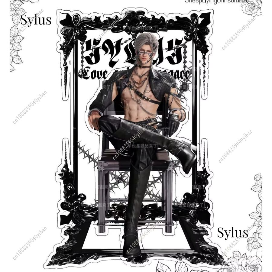 Love and Deepspace Acrylfigur Standee mit Sylus, Rafayel, Zayne, Xavier und Caleb als Anime Cosplay Dekoration - Bild 2