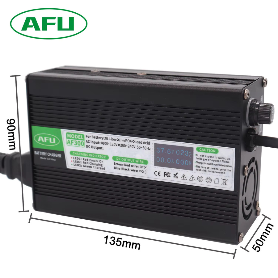 AFU Li-Ion Ladegerät für 6S 22,2 V Lithium-Batterien mit OLED Display und Lüfter, Schwarz - Bild 2
