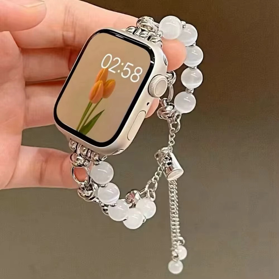 Uhrenarmband Edelstahl, Silber, Damen, für Apple Watch - Bild 2