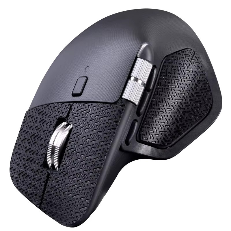 Handgefertigtes Maus-Griffband für Logitech MX Master 4 in Schwarz, rutschfest und schweißabsorbierend - Bild 3