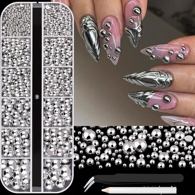 MAFANAILS Nagelstuds, Silber, Glänzend - Bild 1