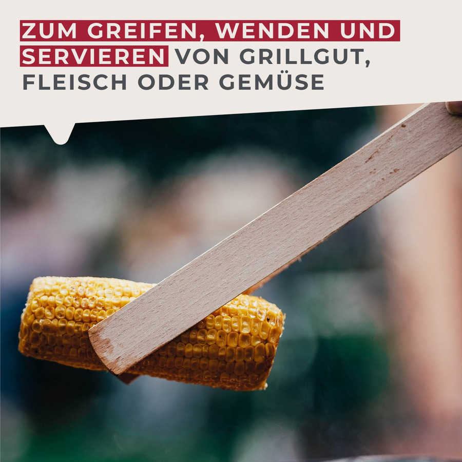 Fackelmann Holzzange Eco aus FSC-zertifizierter Buche, braun, Länge: 42 cm - Bild 3
