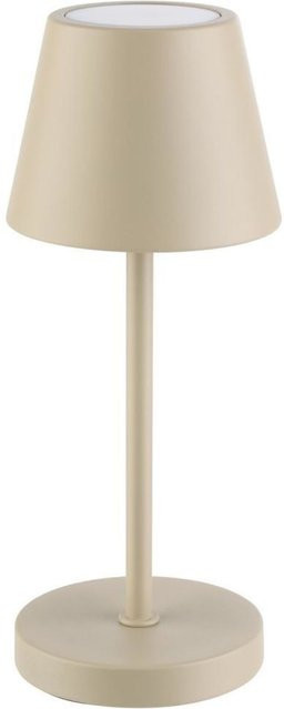 APS Akkutischleuchte MERLE MICRO LED in Sand, dimmbar mit Fernbedienung, Durchmesser: 8 cm, Höhe: 20 cm - Bild 1