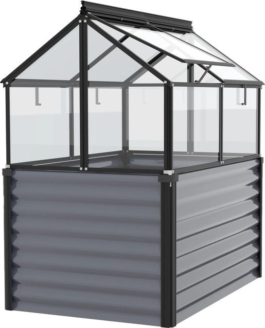 Vitavia Hochbeet Gaia Jumbo Schwarz mit ESG-Sicherheitsglas, kippbar - Bild 4