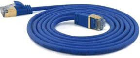 wantec SSTP-Patchkabel Cat.6A Ethernet/LAN Blau 1,5m - Bild 1