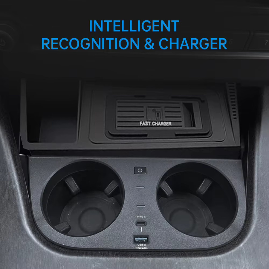 MOCENDO Wireless Auto-Schnellladegerät für BMW X3 2013-2018 und X4 2014-2018 in Schwarz - Bild 2