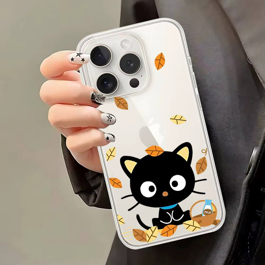 Luxuriöse C-Chococat Handyhülle für iPhone 11 bis iPhone 17 Pro Max, transparent und weich - Bild 5