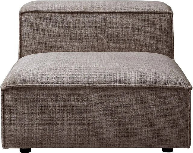 Vente-unique Sessel Ruzolo mit gerader Rückenlehne in Taupe aus Chenillestoff, Breite: 90 cm, Tiefe: 67 cm, Höhe: 105 cm - Bild 1