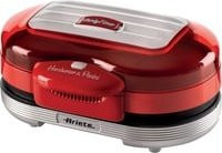 Ariete Elektro-Grillplatte Party Time in Rot und Silber mit 1200 Watt - Bild 1