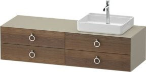 Duravit Waschtischunterschrank White Tulip in White, Breite: 160 cm, Tiefe: 55 cm, Höhe: 40,8 cm - Bild 1