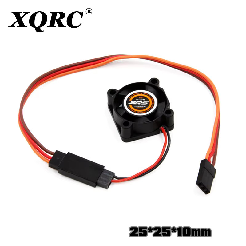 XINQIRC DC-Kühlventilator, wasserdichter Lüfter für RC-Modellmotoren, Schwarz, Kunststoff - Bild 2