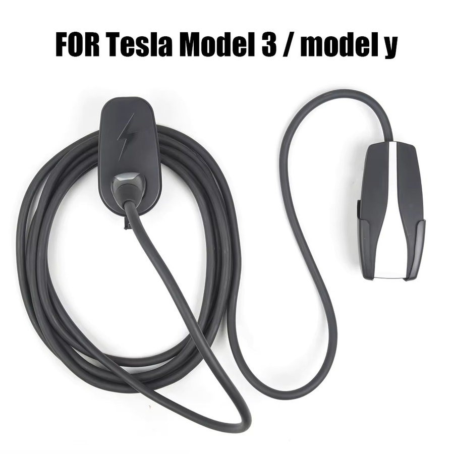 Tesla Ladegerät Halterung mit Fahrgestellhalterung und Kabelhalterung für Modell 3 und Modell Y in Schwarz - Bild 3